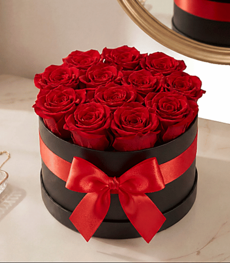 Hatbox 12 Lasting Roses