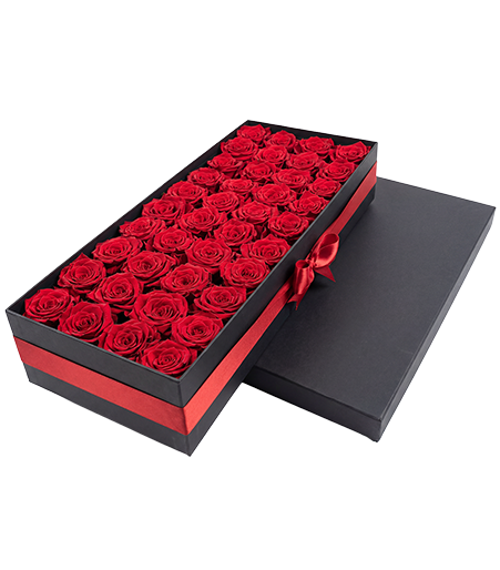 40 Lasting Roses in a Deluxe Box