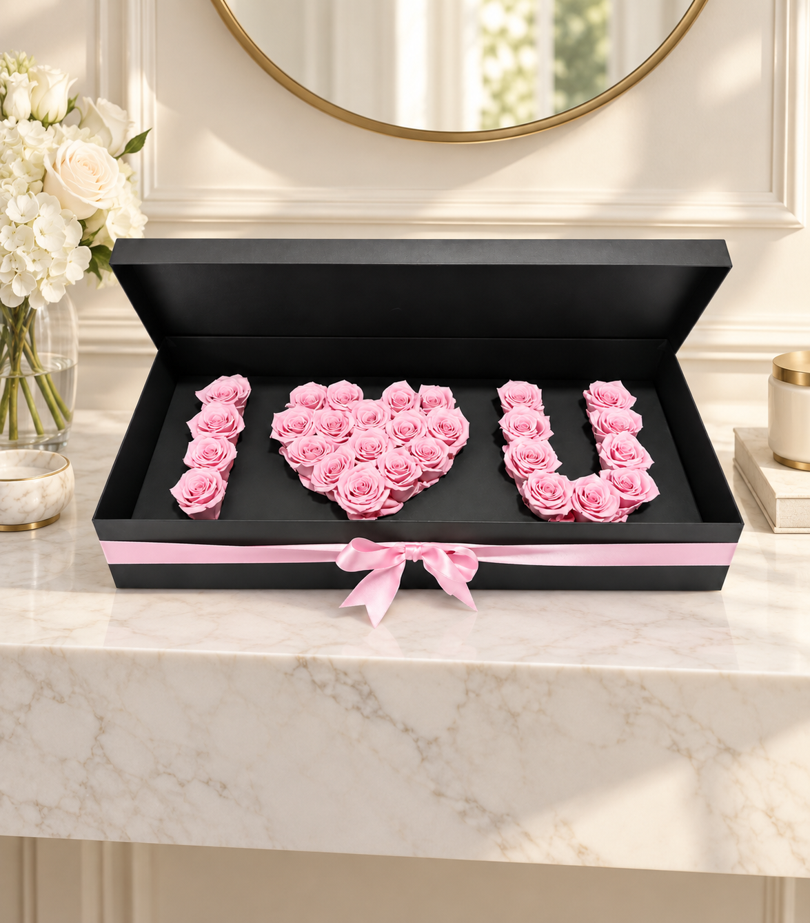 I Love You Box of Lasting Roses