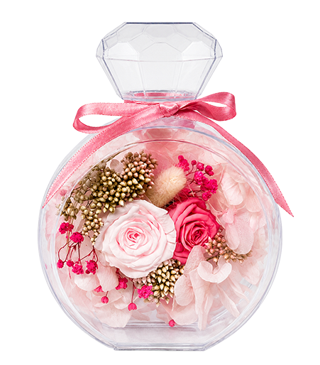 Lasting Flowers in a Perfume Bottle